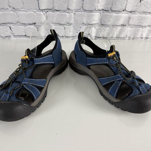Keen Women Venice H2 Waterproof Sandal in Blue Yellow Size 11 US Outdoors Hiking - Picture 8 of 14